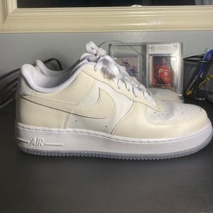 Costume Nike light beige/ cream/ white Air Force 1’s. Size 9.5
